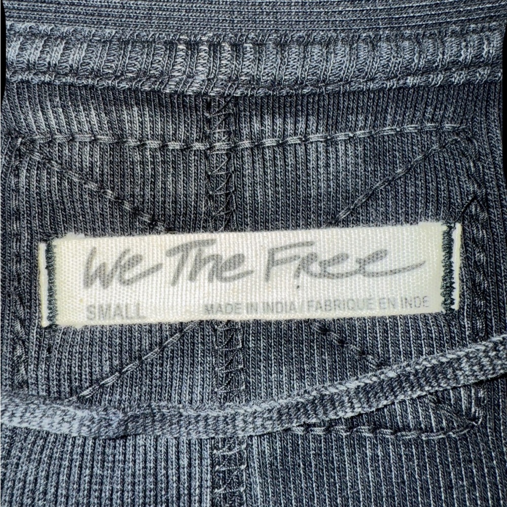 We The Free Black Dropping Tears Shirting - Picture 5 of 6
